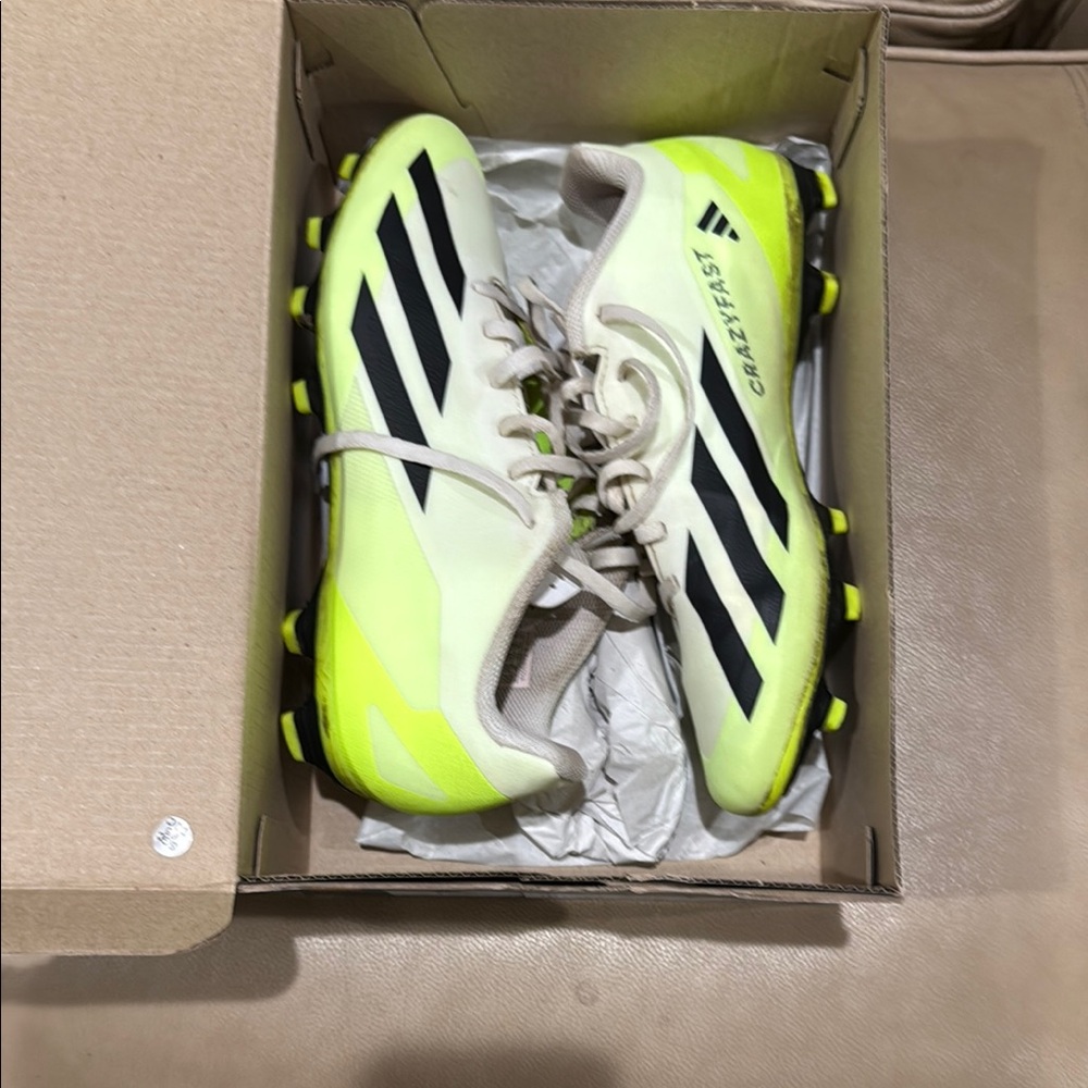 Adidas men Soccer Cleats - Neon Yellow and Black
